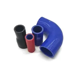 High temperature automobile radiator hose 90 degree silicone elbow reducer Rubber hose with fabric reinforced