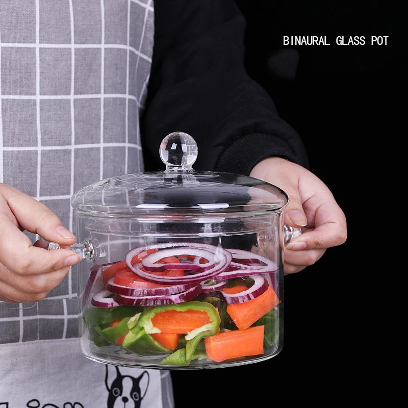 Хит продаж прозрачный кухонный горшок из