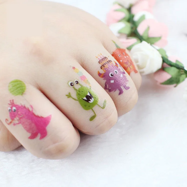 Nicro New Products Party Decoration Rainbow Kid Glitter Tattoos Stickers Unicorn Party Favors