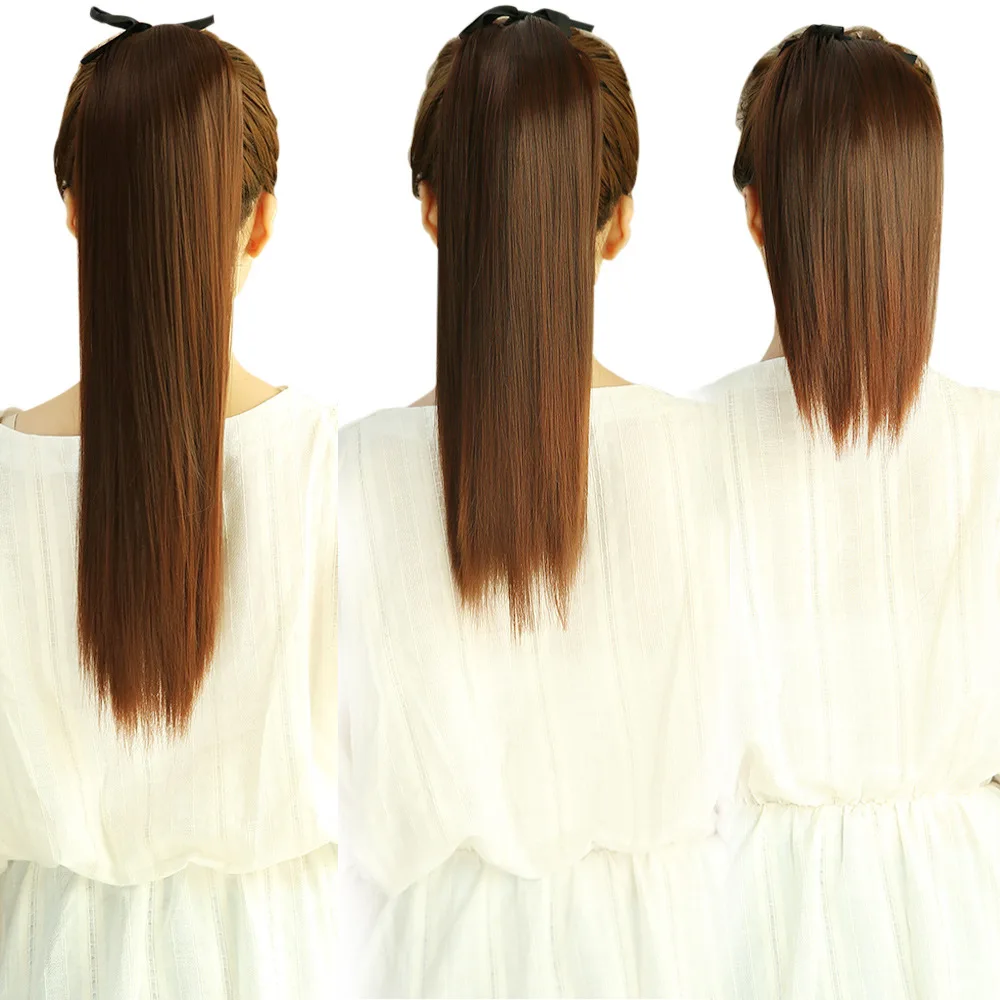 Aisi Hair длинная прямая повязка синтетический конский хвост термостойкая волокнистая заколка для волос для женщин