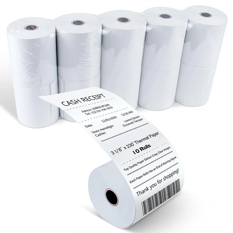 High quality color printed thermal paper 80*80mm cash register ticket paper rolls customized pos paper roll