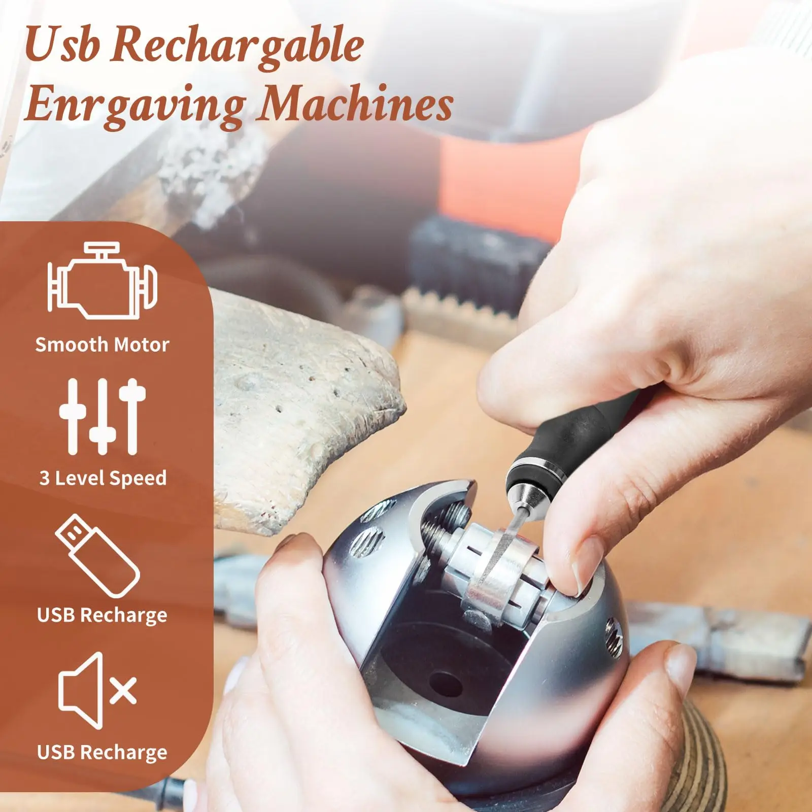 Высокое качество USB зарядка гравировальная ручка электрическая DIY Вращающийся беспроводной гравировальный инструмент для полировки