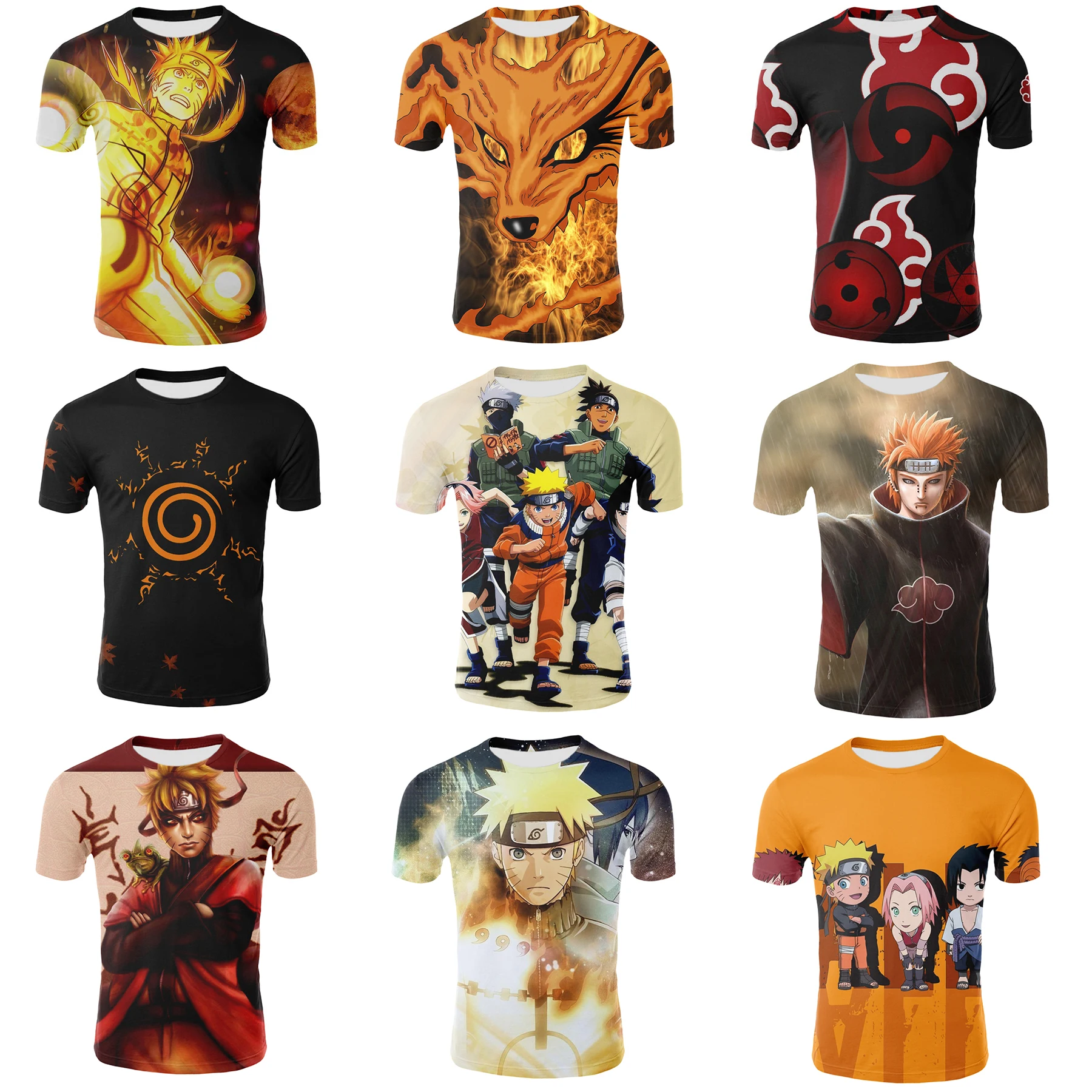 Anime yugioh Short Sleeve 3D Reversible Full T-Shirt Top Unisex T-Shirt Anime YuGiOh T-Shirt animation clothing