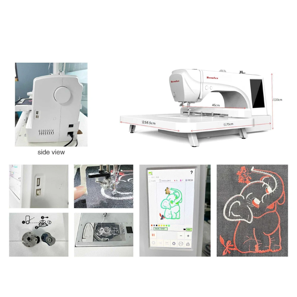 ES6 Multi-functional Computerized Sewing Easy Operating Stitching Computerized Embroidery Machine