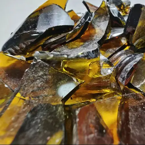 Broken Glass Scraps Green Cullet Glass Bottle Chips for Decoration Crafts