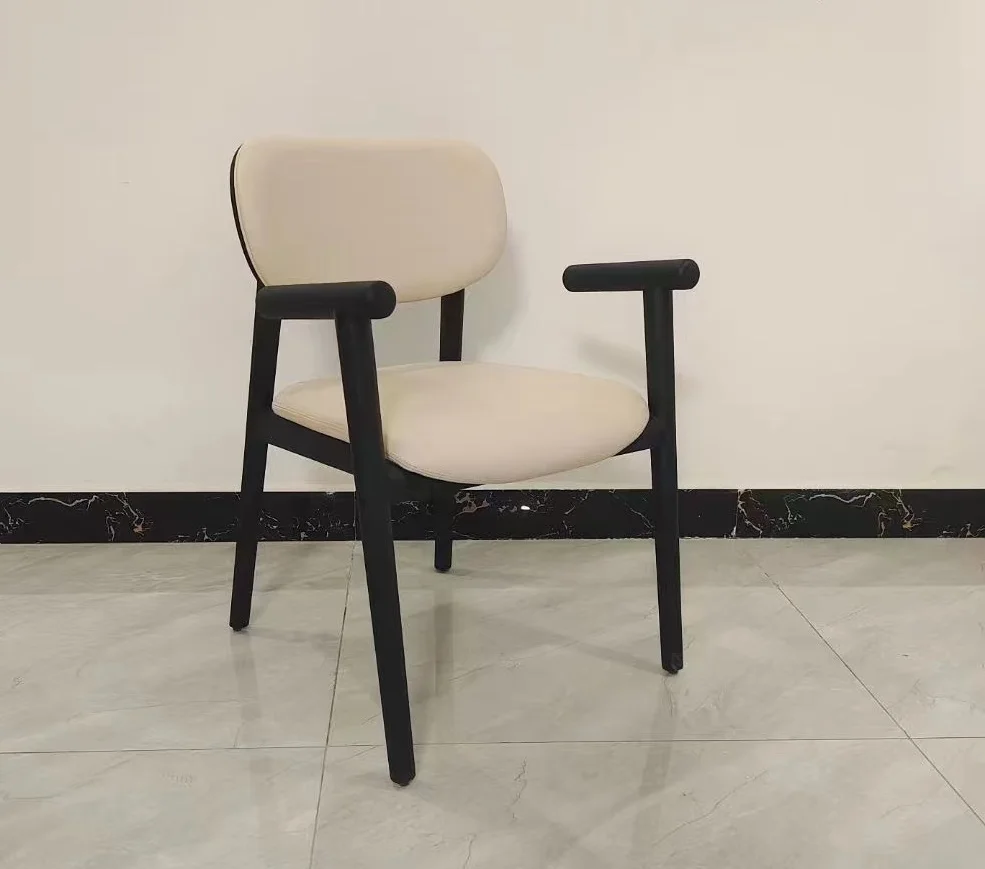 Kitchen Chairs Feet Black Velvet Dining Chair Wood Dining New Design Solid Apartments Use Leather Home Furniture Modern