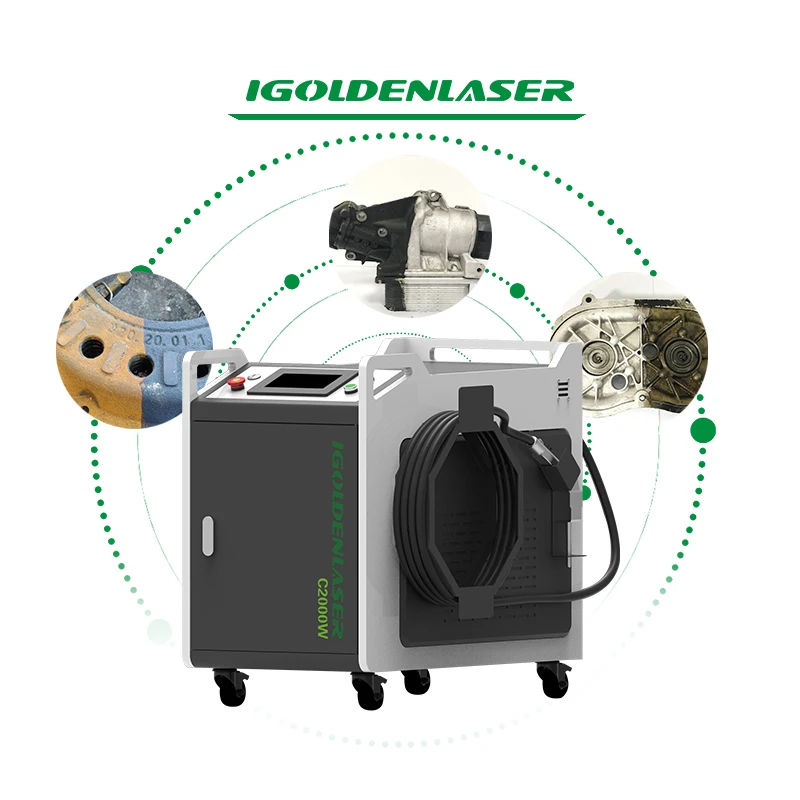 Continuous laser cleaning machine handheld laser rust removal machine oxide layer removal and paint removal