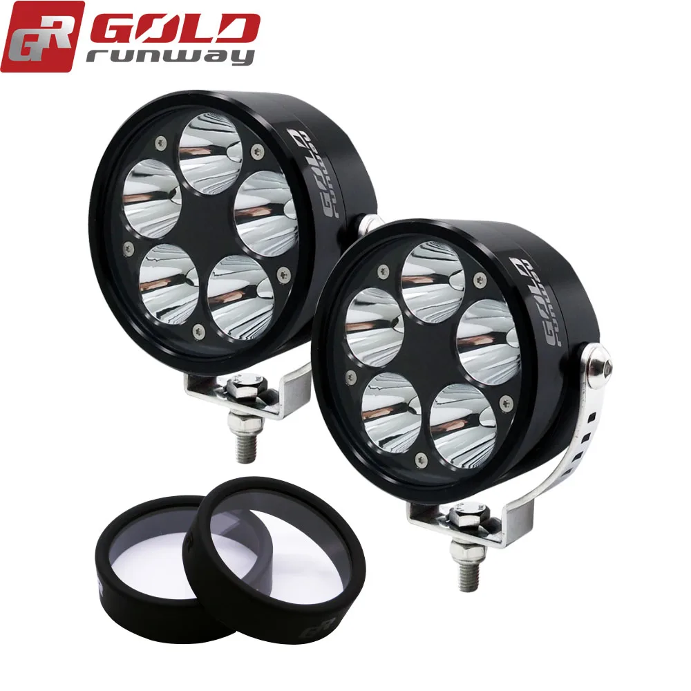 Goldrunway GR50X Universal Motorcycle LED Auxiliary Fog Light Assemblie Driving Lamp 50W Headlight For BMW R1200GS/ADV/F800GS