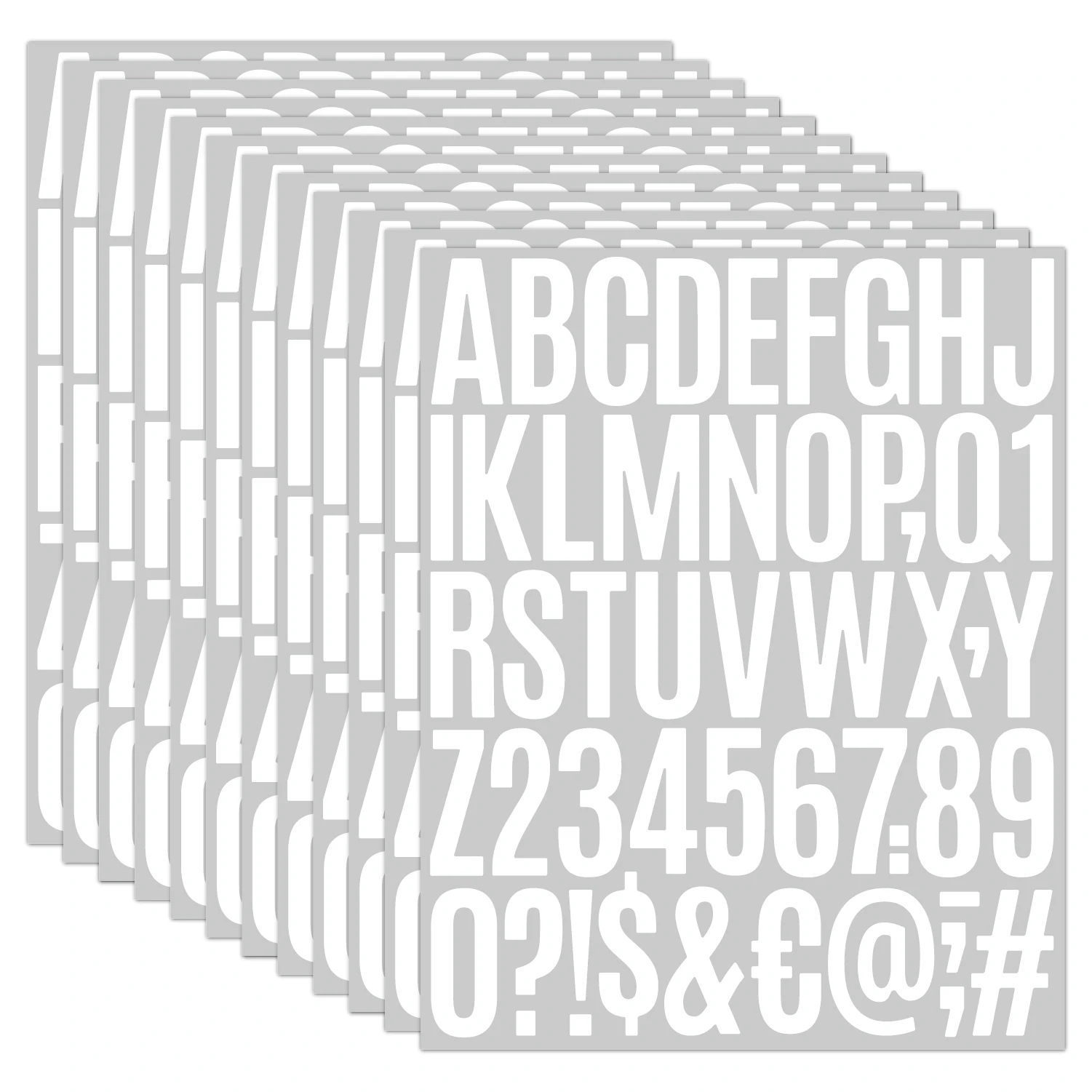 Wholesale Vinyl Waterproof 15 colors DIY Alphabet Letters Mailbox Number Stickers