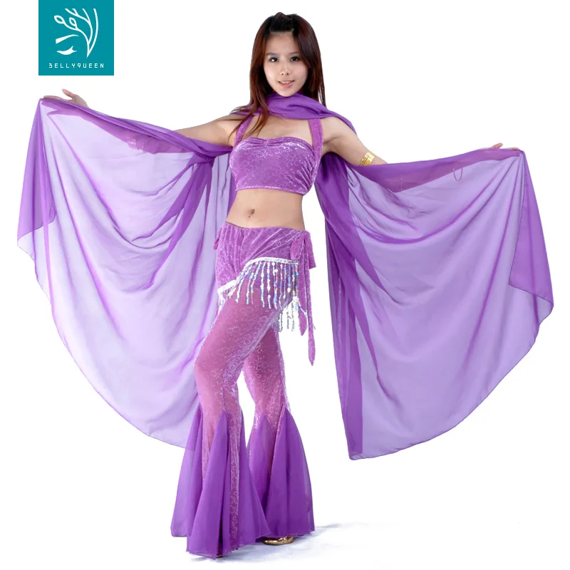 Rectangle Chiffon Belly Dance Veil For Ladies