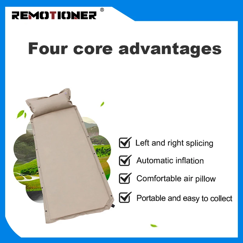 Outdoor Camping Sleeping Pad Mattress Self Inflating Waterproof Sleeping Mat for Car Trips Tent Cot Traveling