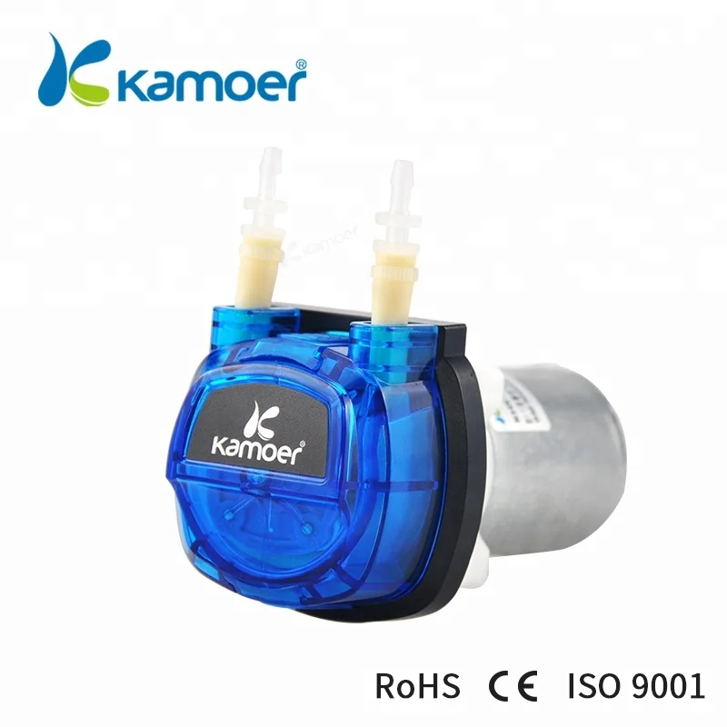 Kamoer KHS 12V 24V DC Good Quality Gear Drive Small Circulation Small Mini peristaltic liquid pump with silicone tubing