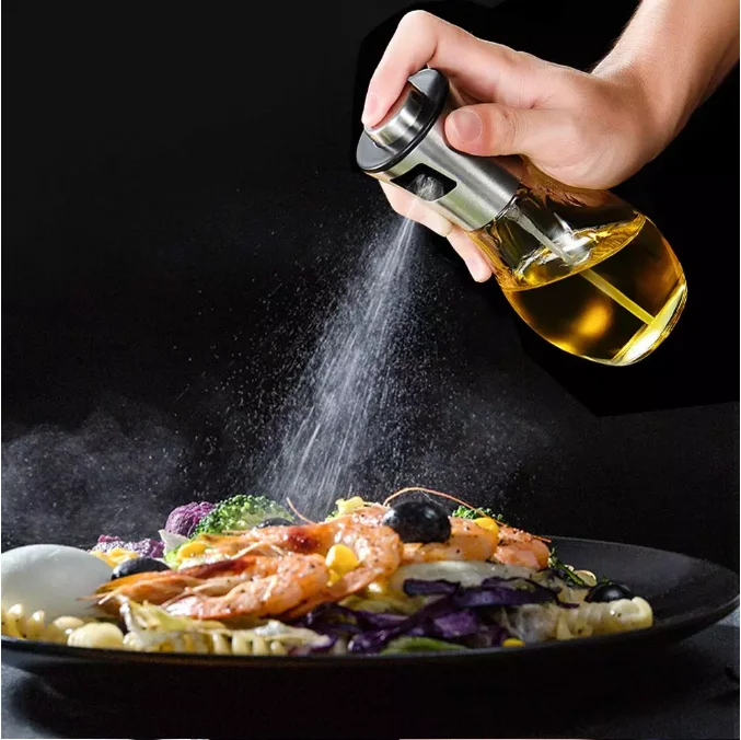 Portable 200ML #304Stainless Steel Cooking Vinegar Olive Oil Sprayer Bottle