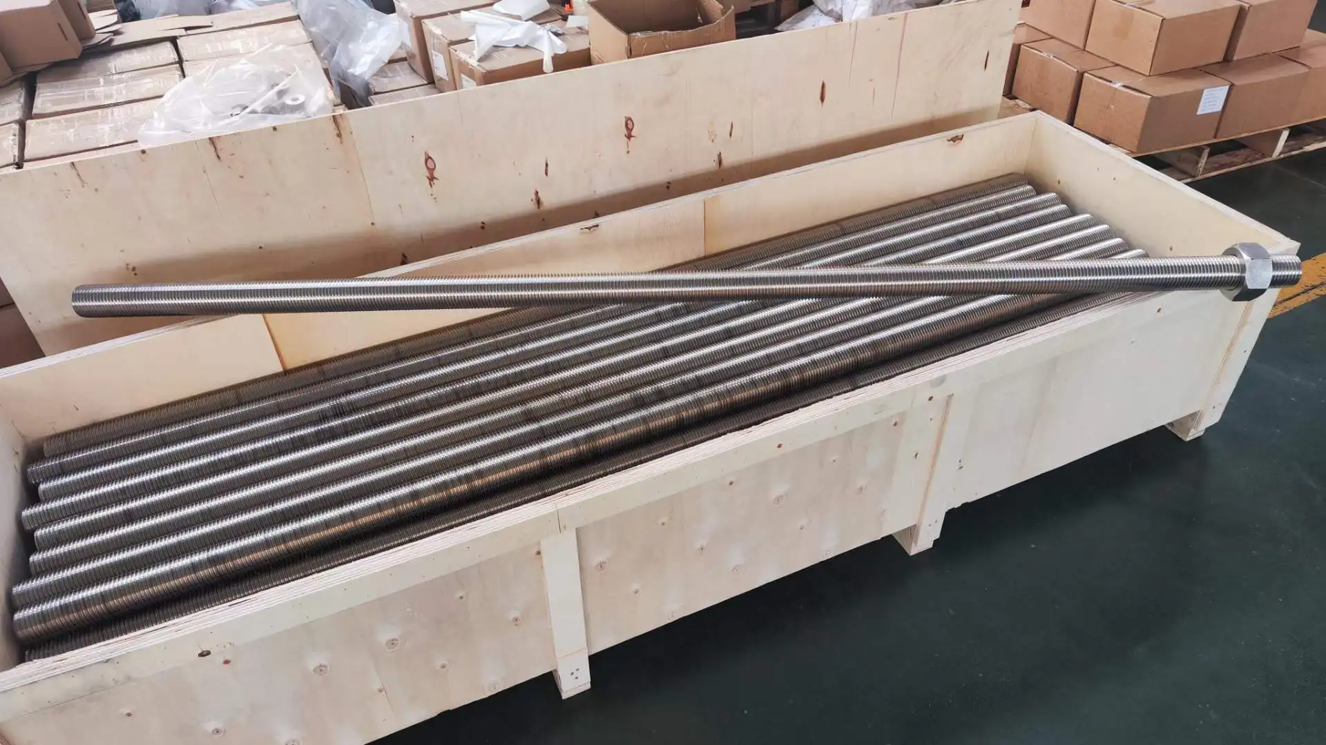 High strength  threaded Rods Stainless steel 347H 0Cr18Ni11Nb  astm a630  OEM Customized length thread rod