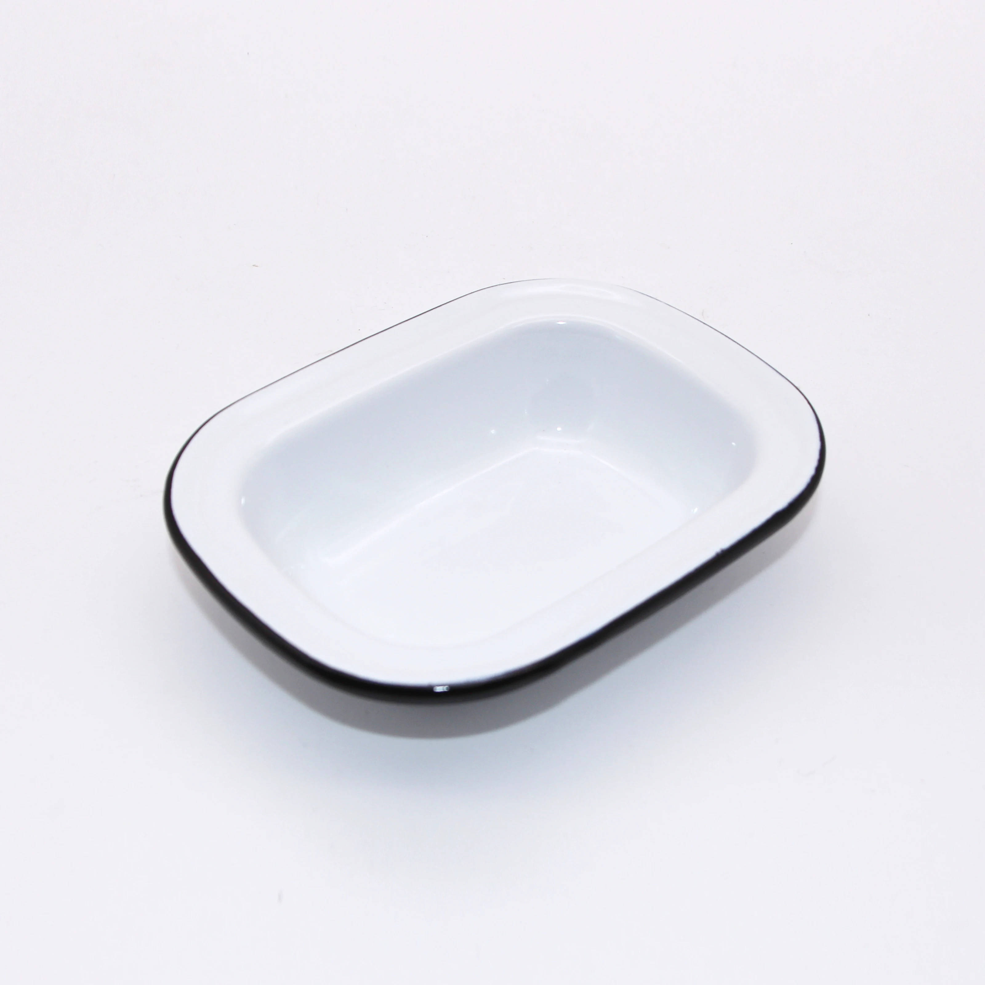 Custom Design Decal Printing Enamel Sublimation Steel Pie Dish Individual Pie Dish For Baking