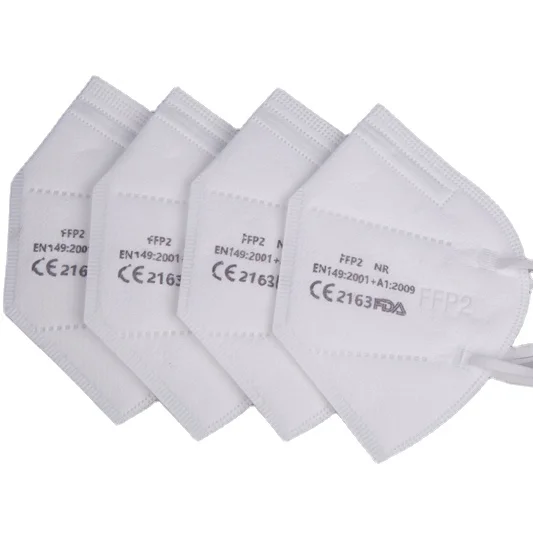 FFP2 Face Mask Particulate Filter Respirator Pm2.5 N95mask Dust Mask Disposable Mask CE (EN149:2001+A1:2009) Non-woven Fabric