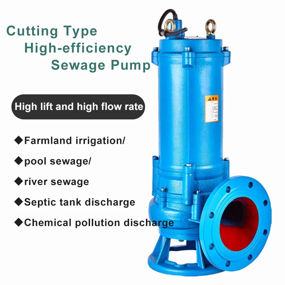 Submersible Solar Water Pump Swimming Pool Pump Self Priming Centrifugal Submersible Sewage Pump With Cutter
