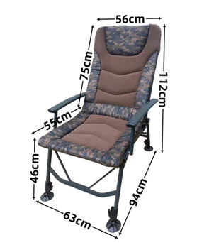 High Quality Carp Fishing Chair Adjustable Foldable Fishing Camping Chair With Firm Legs