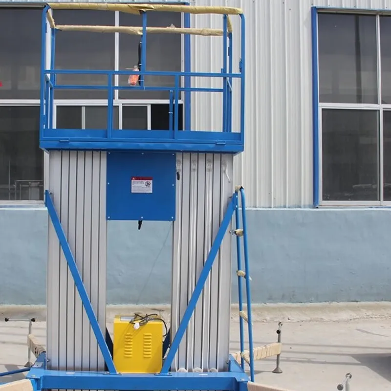 Aluminum Aerial Work Platform  6 M Aerial Platform Work Truck Electric Movable Scissor Lift Mobile Aerial Working Platform