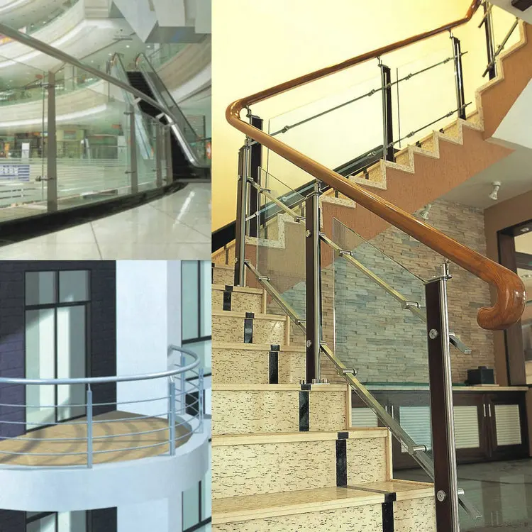 
Stainless Steel Balustrade Railings Accessories For Shopping Mall Handrails Stainless Steel Glass Balustrade 