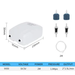 AC and DC dual-purpose aeration pump lithium battery oxygen charging pump 9970/9950 commonly used in outdoor fishing