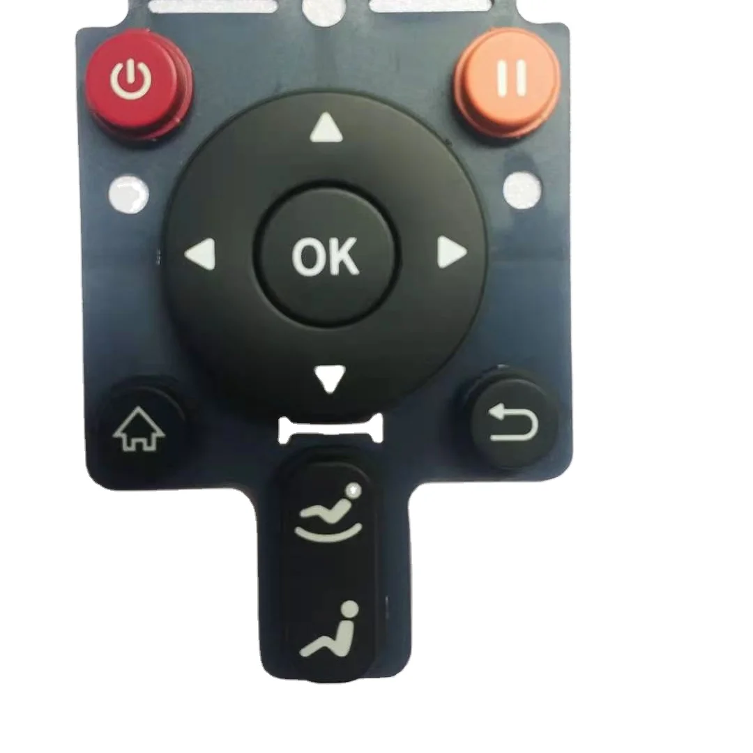 silicone rubber backlight hand press push button keypad and PC keycap