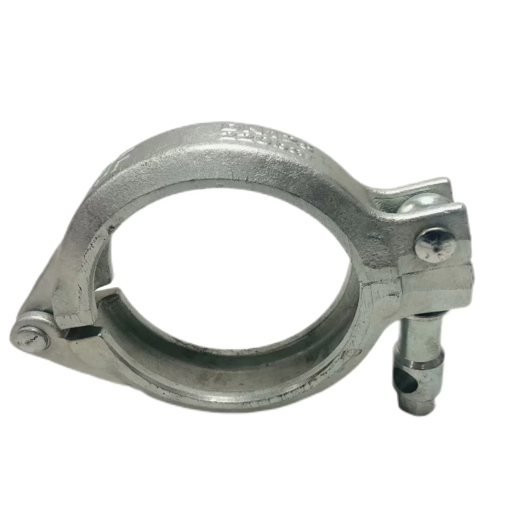 Concrete pump pipe connection parts cast iron clamp dn125 quick coupling