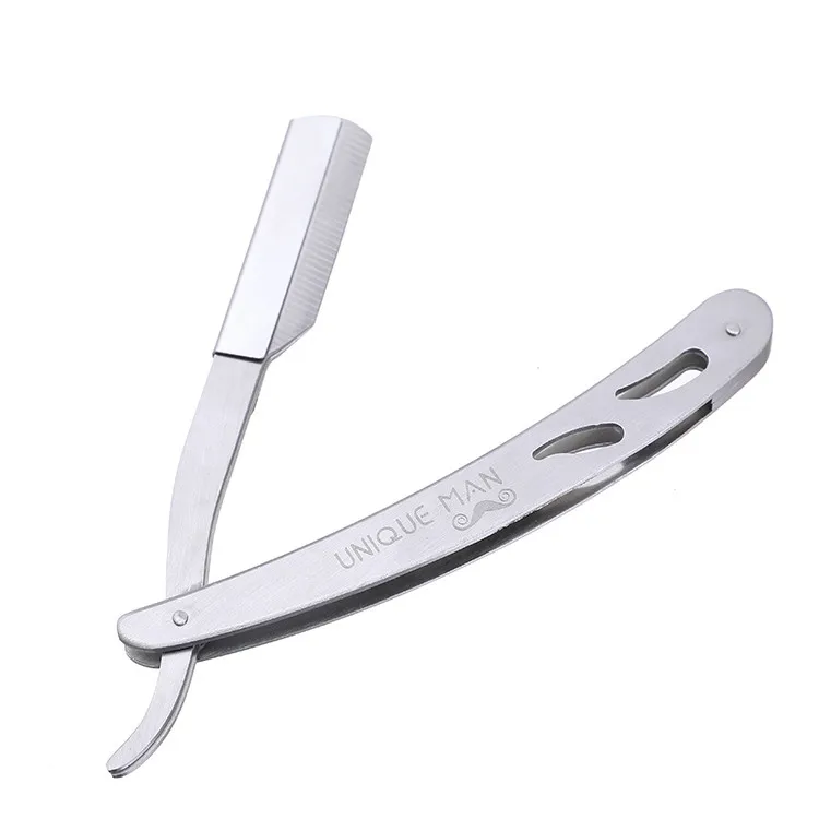 High quality professional private label  straight  Vintage stainless steel barber folding mens shaving razor