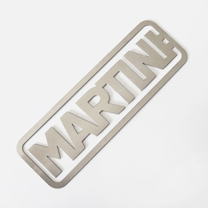 wholesale cheap Simple style custom alphabet stainless steel bookmark hollowed-out bookmark