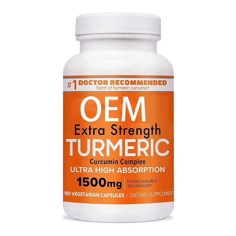 Extra Strength Tumeric & Joint Support Supplement and Ultra High Absorption 1500mg Vegetarian Turmeric Curcumin Capsules