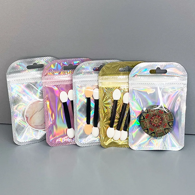 Colorful Mini  Pvc Plastic Holographic Laser Band Custom Holographic Bags With Logo Clear
