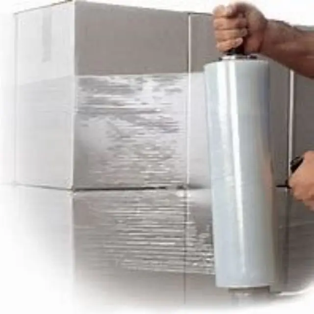 Factory Cargo Pack Roll Polyethylene Clear Plastic Lldpe Packaging Transparent Pallet Wrap PE Stretch Film Shrink Wrapping film