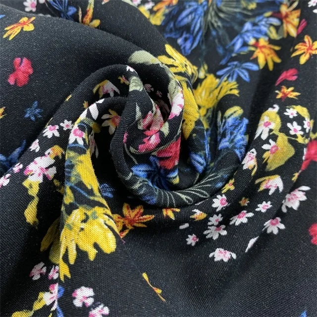 30s  hot sale viscose woven fashion printing rayon fabric for garment