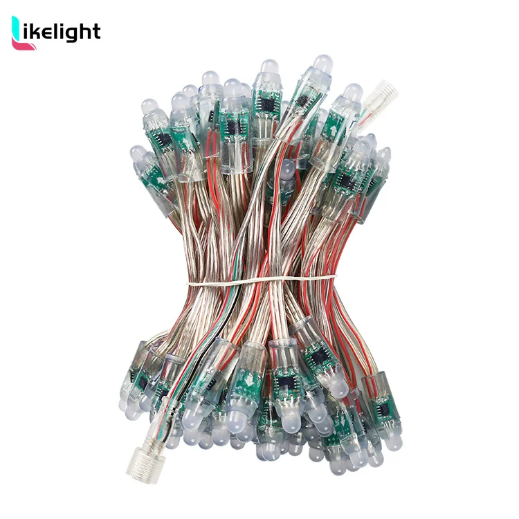 DC5V/12V Waterproof Full Color 1903 ws2811 TM1809 GS8208 DMX512 12mm Bullet LED Pixel Light for Christmas Decoration LED Modules