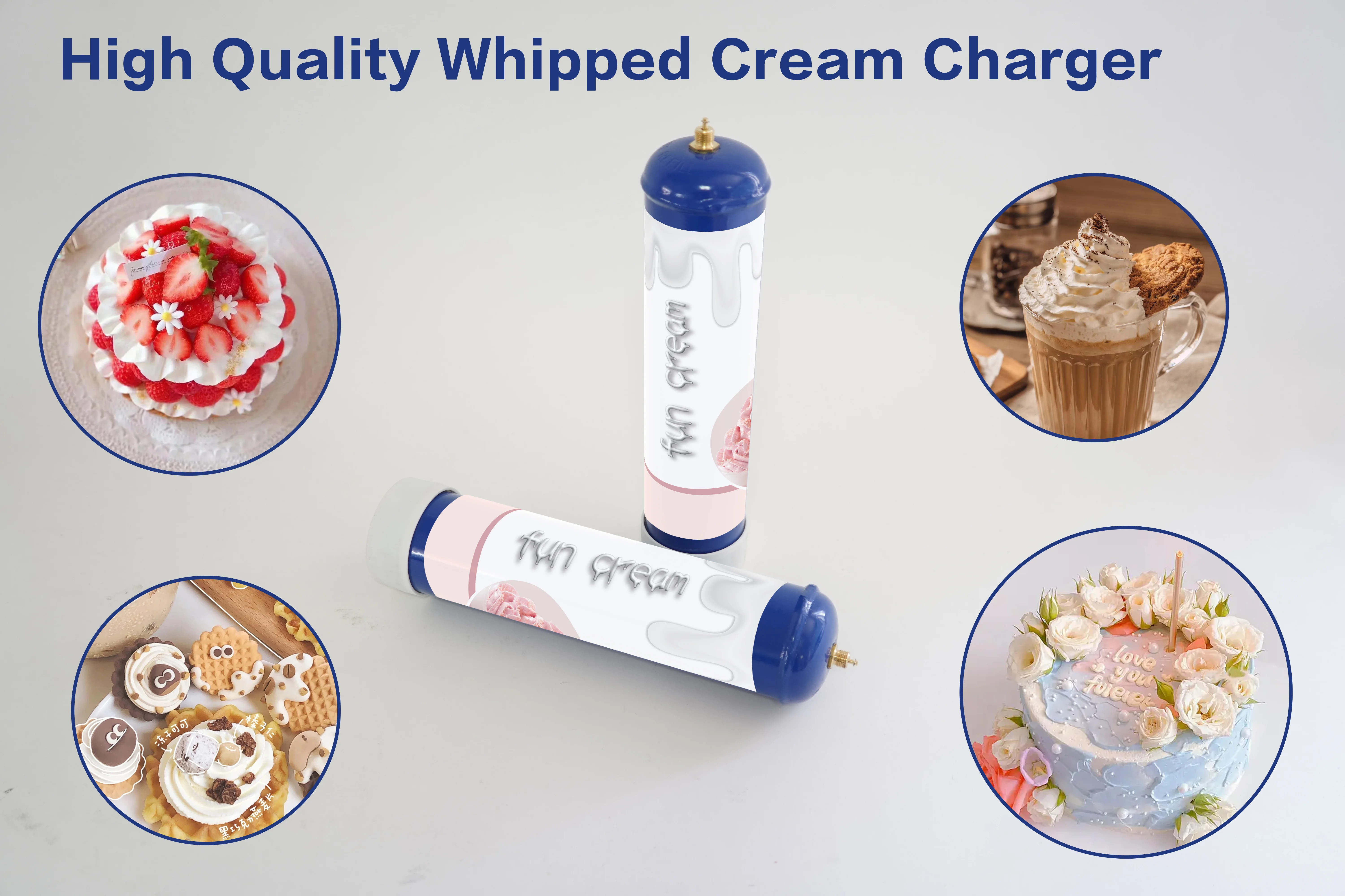 0.95L Nitrous Oxide Cylinder 580g N2o Whipped Cream Charger