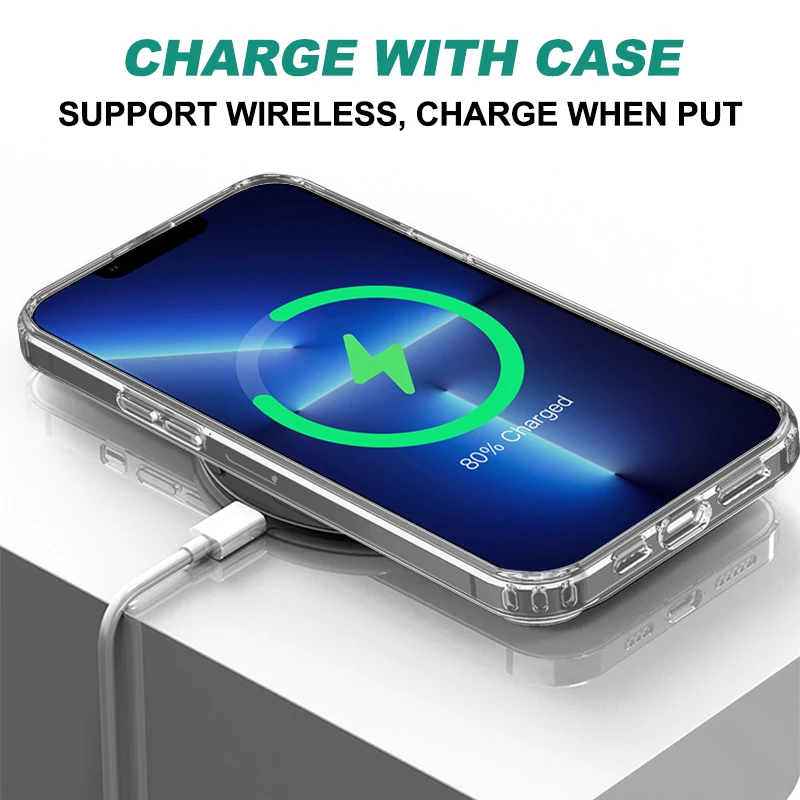 Wholesale Soft TPU Hard Arcrlic Case For Iphone 12 Antii-Yellowing Crystal Clear Cover For iphone 11