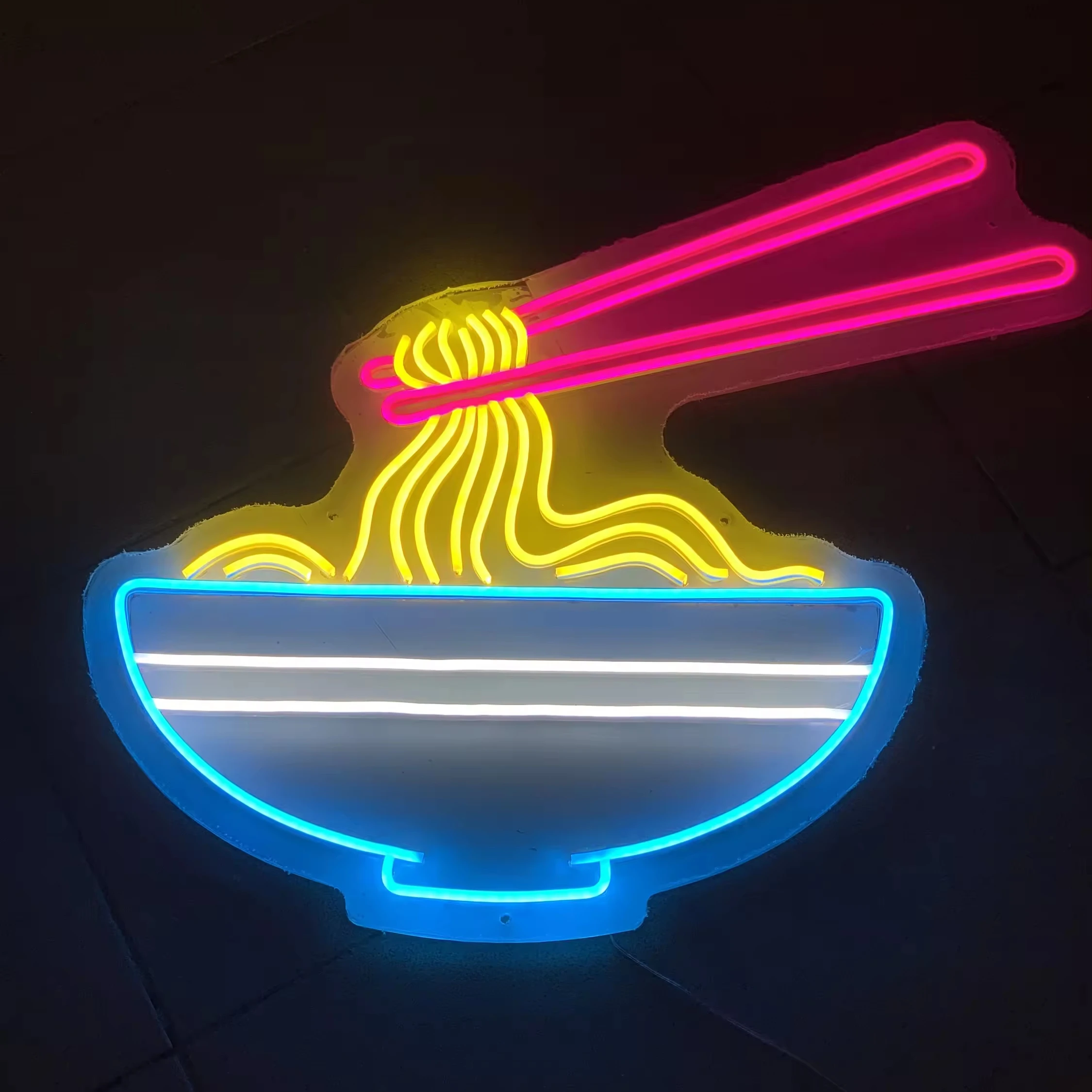 Ramen neon sign Custom Food Neon Sign Noodles Restaurant Neon Signage Kitchen Wall Decor Bar Food Shop Decor Welcome Sign