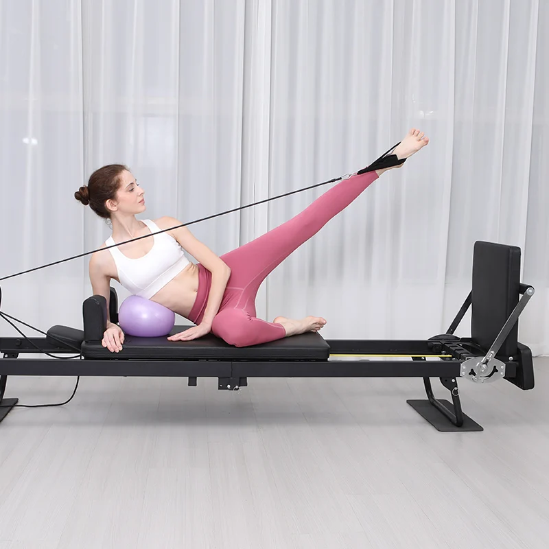 Large Folding Pilates Reformer Equipment Core Yoga Bed Home Fitness Weight Loss 232cm Reformer Pilates Machine