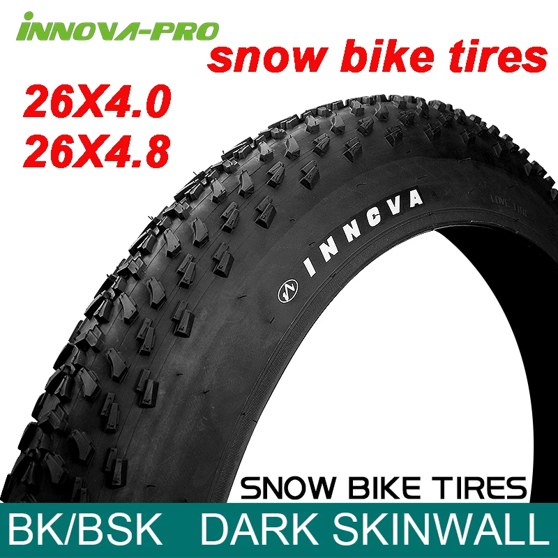 INNOVA Beach Snow Bike Tires 26x4.0 26x4.8 Anti Puncture Fatbike Tyre 26 Inch E- Bike Tyres Non-slip Riding
