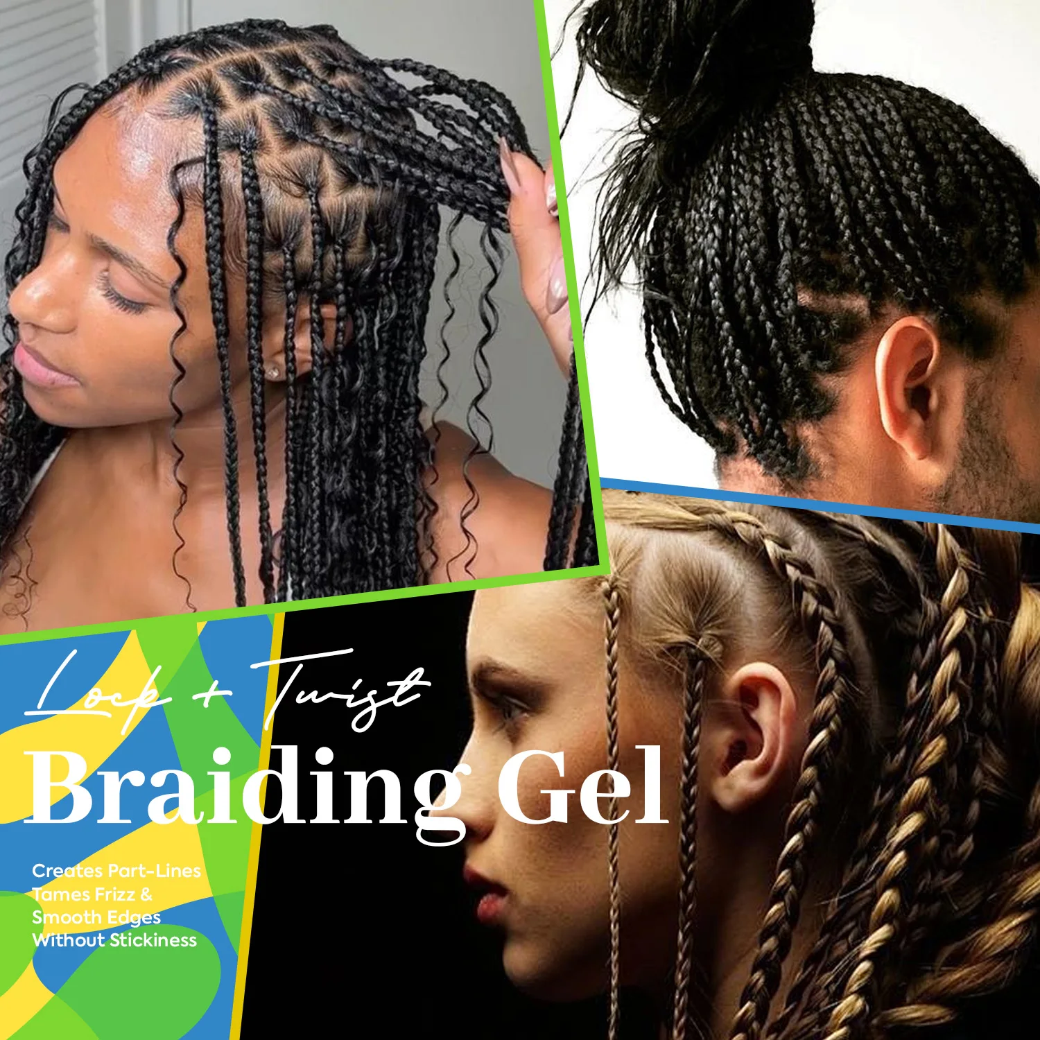Braid Gel Extra Hold  Nourishing Shining Lock And Twist Hair Molding Braiding Gel