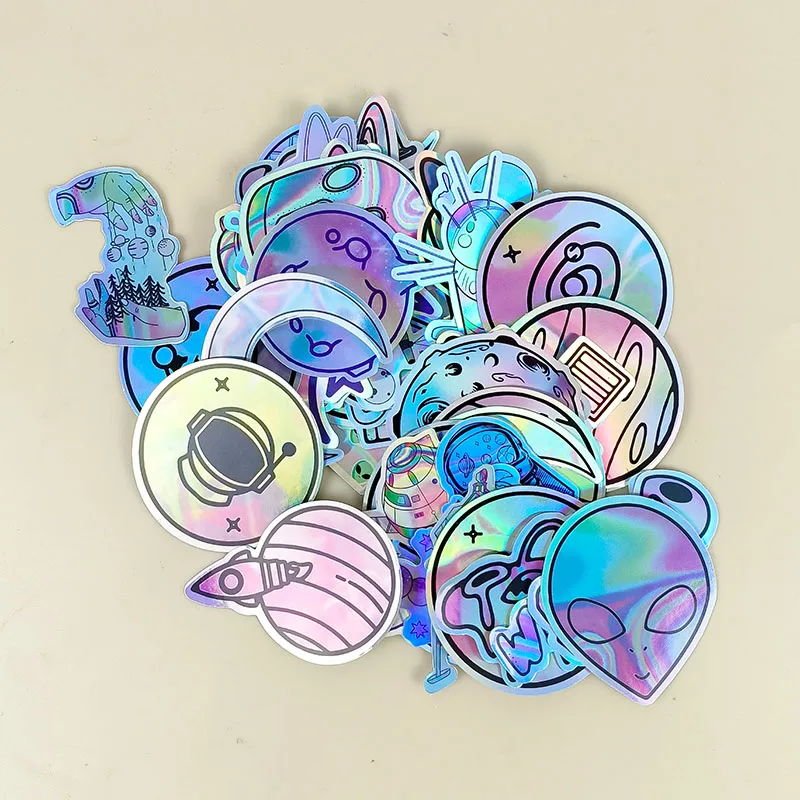 Custom Die Cut Vinyl Stickers vinyl waterproof decorative sticker pack for kids laptop phone skateboard luggage