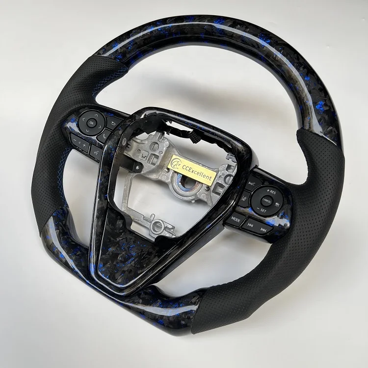Factory price high quality compatible with Toyota Corolla Rav4 Camry 2018-2021 Real Carbon Fiber Steering Wheel