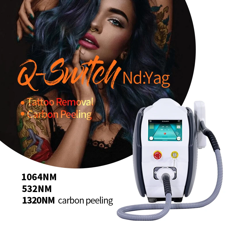 2023 the newest version KES  double rods and lamps 1064 nm 532nm nd yag laser tattoo removal machine with factory price