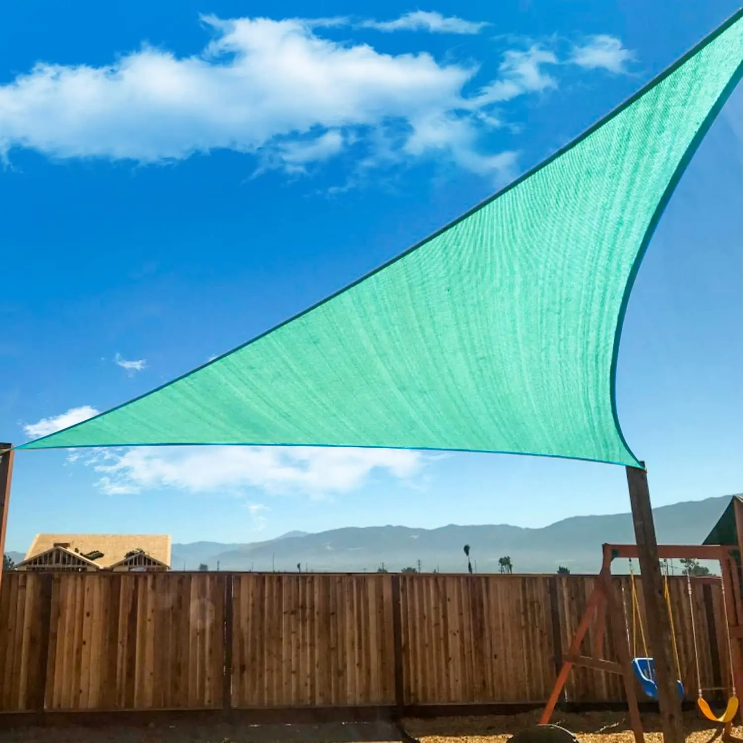 outdoor waterproof sun shade sail polyester material uv stabilized sun shading sail