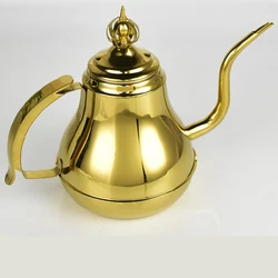 1.2L/1.8L Gold Stainless Steel Teapot Gooseneck Pour Coffee Tea Kettle Filter Strainer Pot