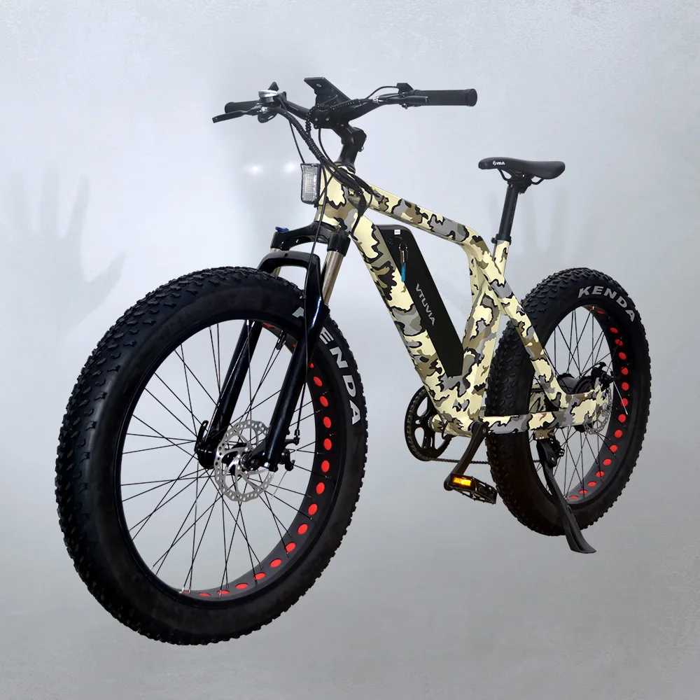  40 км максимальное расстояние 28MPH Максимальная скорость Shimano 7-скорость переключатель с толстыми покрышками Охота горный пляжные 750 ватт Электрический
