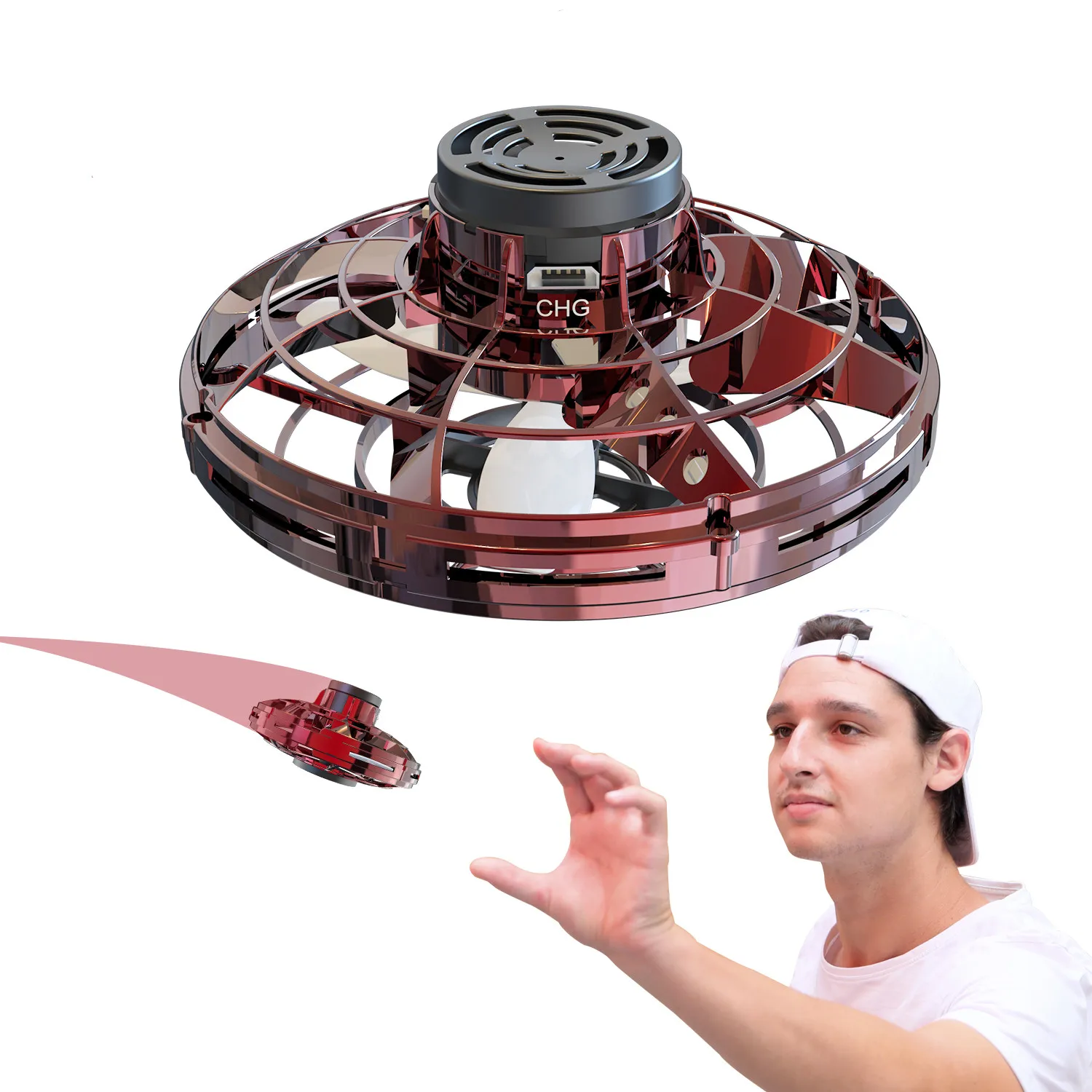 
Hot Sale & High Quality Sensing Control Drone Hand Gesture Flying Plastic UFO Toys for Kids 