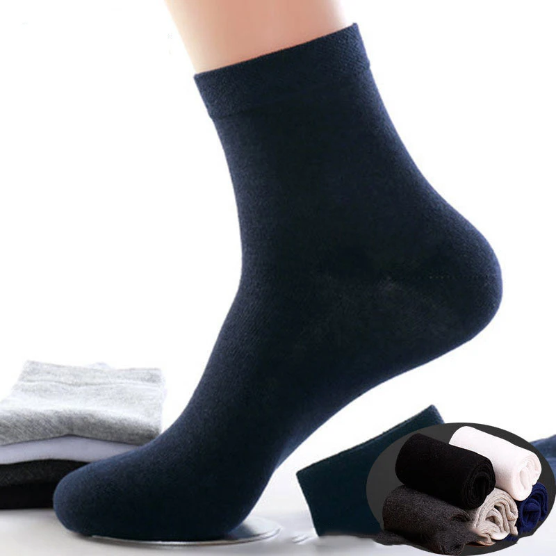 Business Ankle Socks Work Sport White Crew  Wool sublimation thick men crew cotton work socks