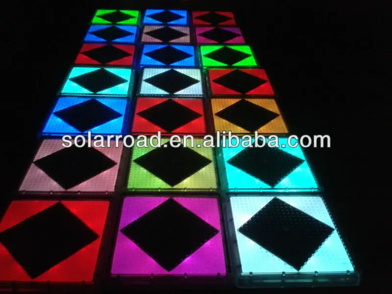 
200X200MM Polycarbonate Solar Garden Lights Outdoor Ground LED Light Plastic Solar Paver Brick Lights 