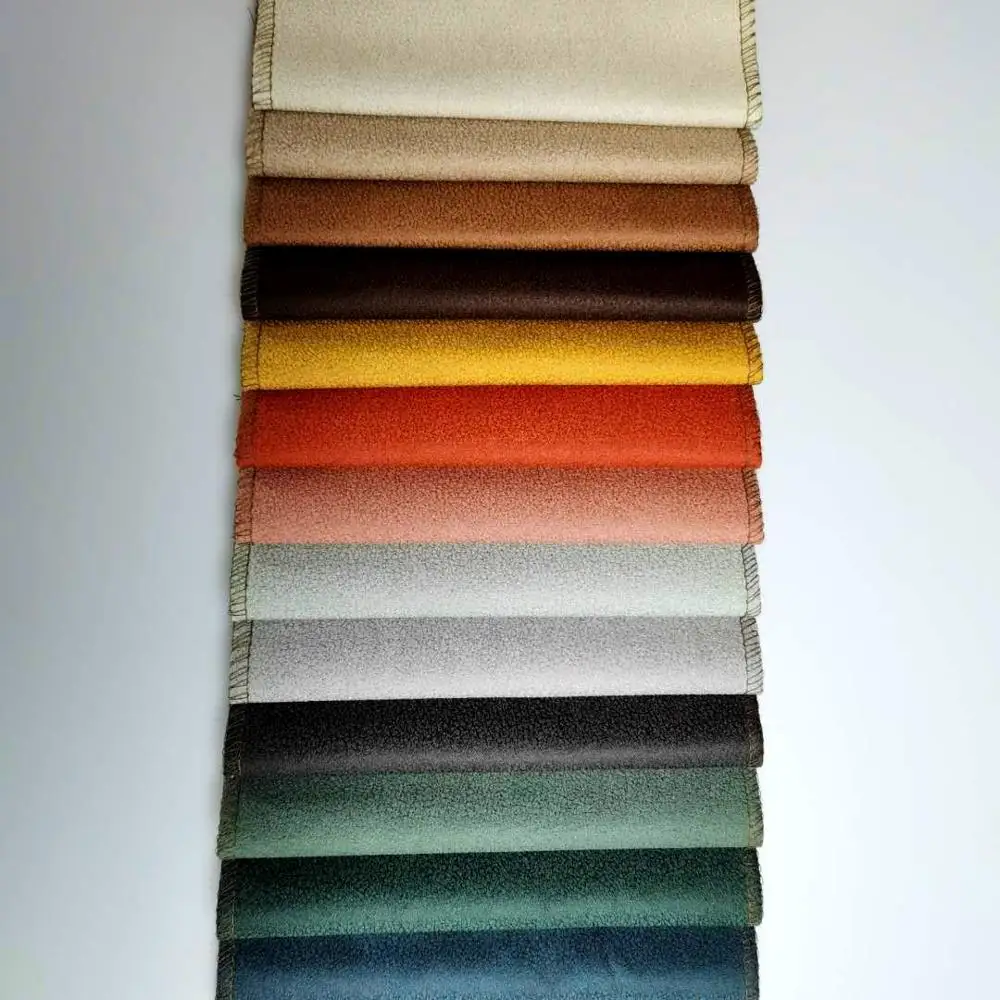 bronzed suede fabric with 100% polyester / leather wholesale knitted velvet for living room/ car